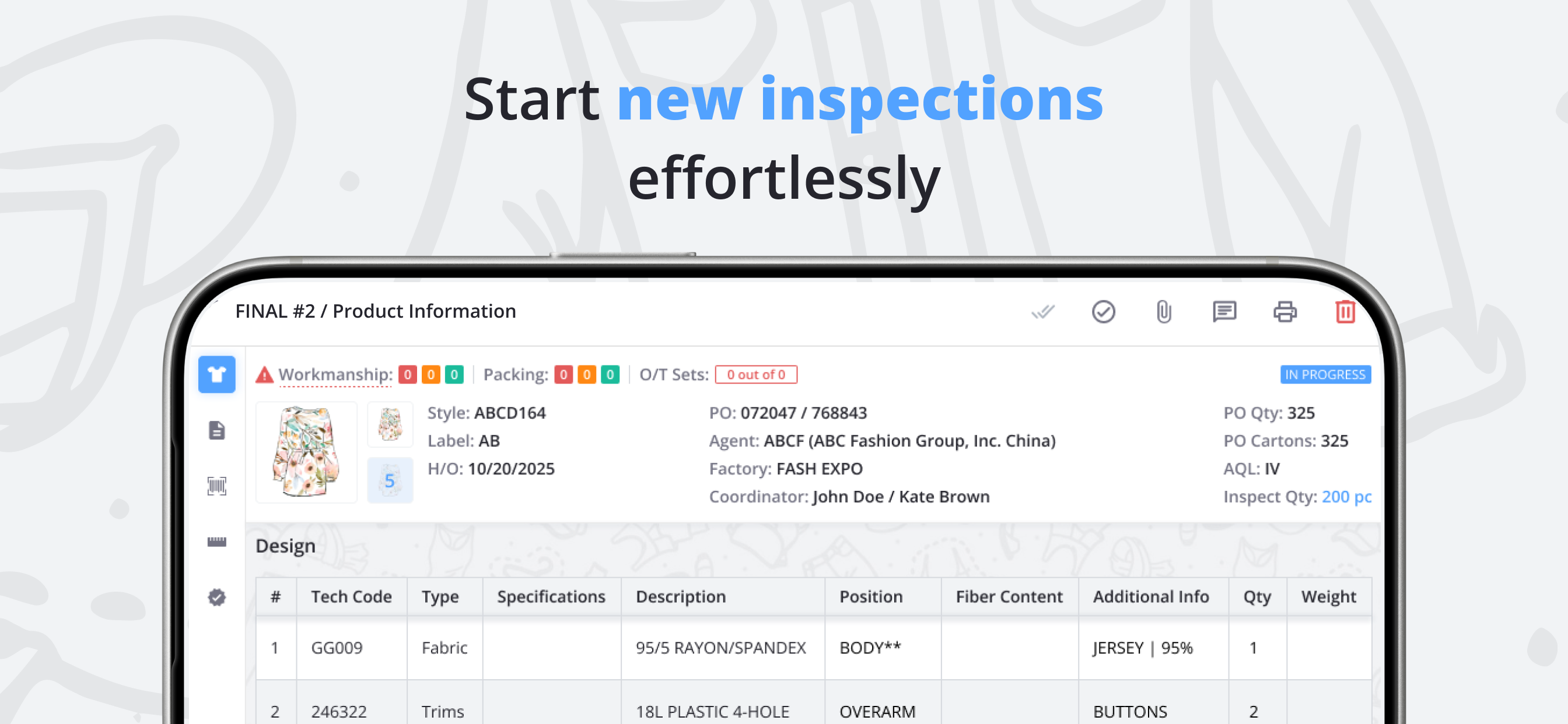 Wave PLM - Quality Control