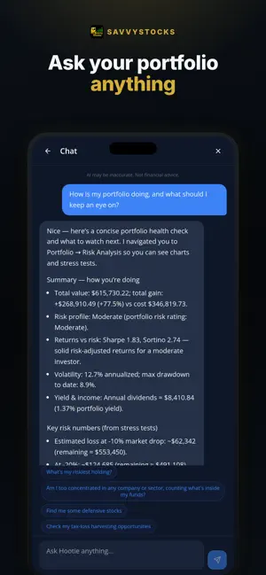 SavvyStocks screenshot 4