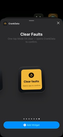 CrankData iPhone screenshot