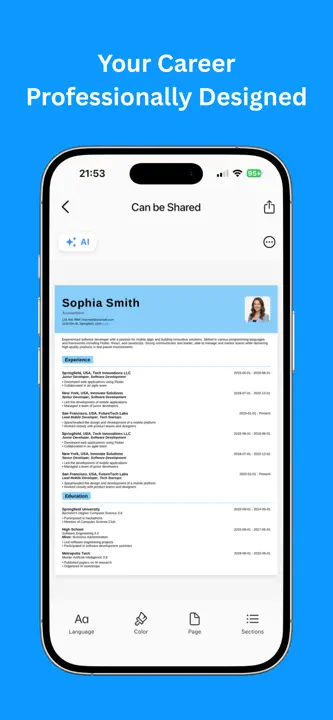 Resume AI - CV Maker & Builder: Screenshot 5 von 5
