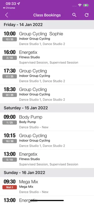 Freedom Leisure iPhone screenshot 2