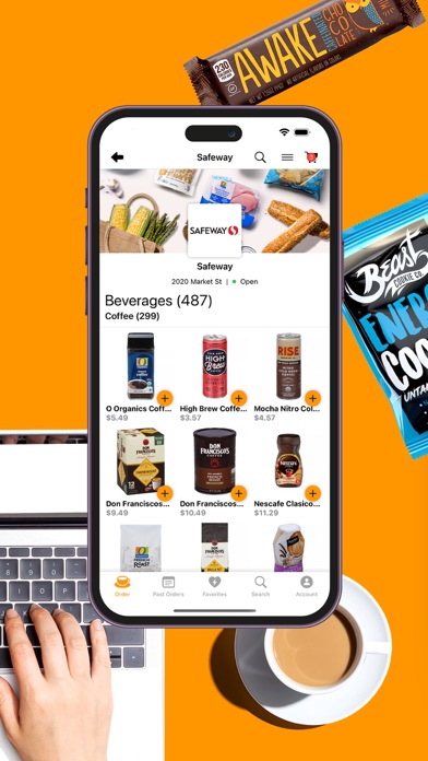 ZipCaff: Coffee +more Delivery Screenshot 2 - AppWisp.com