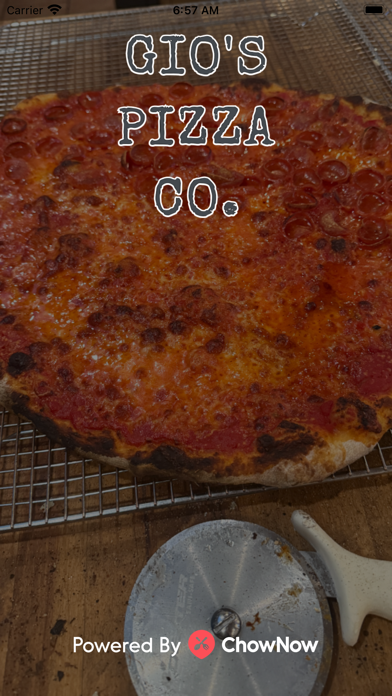 Gio's Pizza Co. iPhone screenshot 1 - Food & Drink app