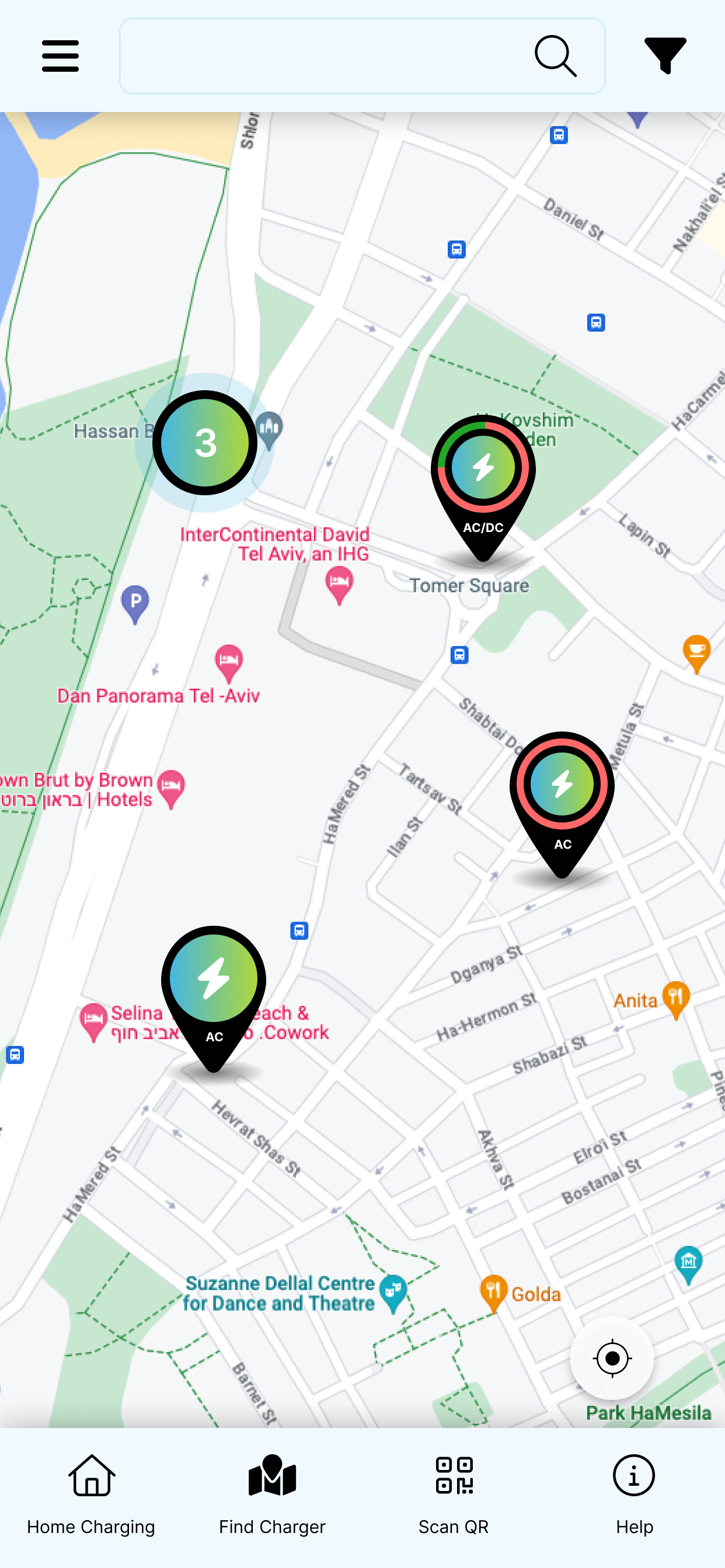 עמדות טעינה לרכב חשמלי EVedge