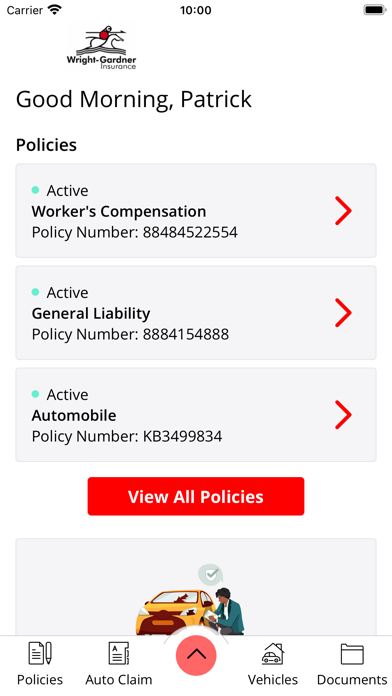 Wright-Gardner Insurance Screenshot