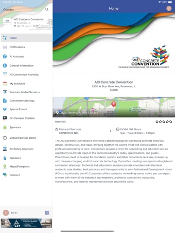 ACI Convention iPad screenshot