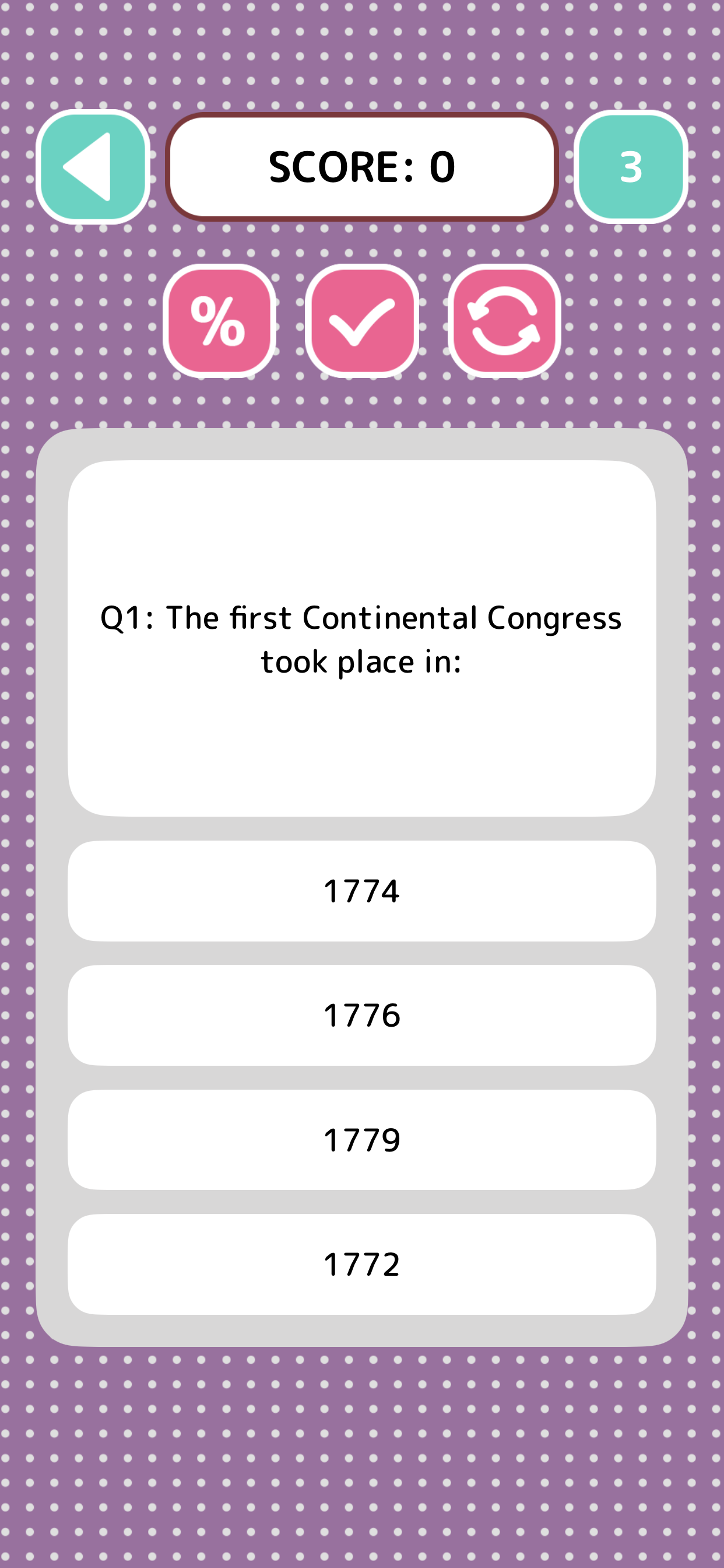 American History Quiz - Game screenshot 3