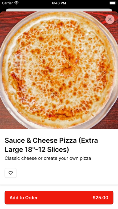 Mr. Pizza Man SF iPhone screenshot 3 - Food & Drink app