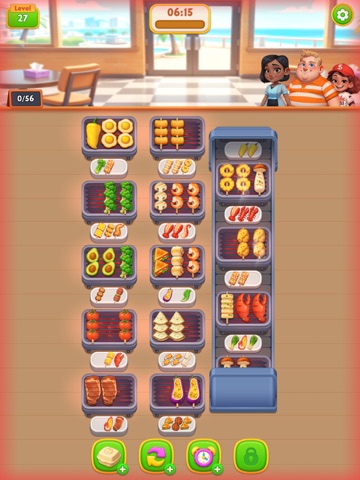 Skewzy Frenzy: Grill Food Sort iPad screenshot
