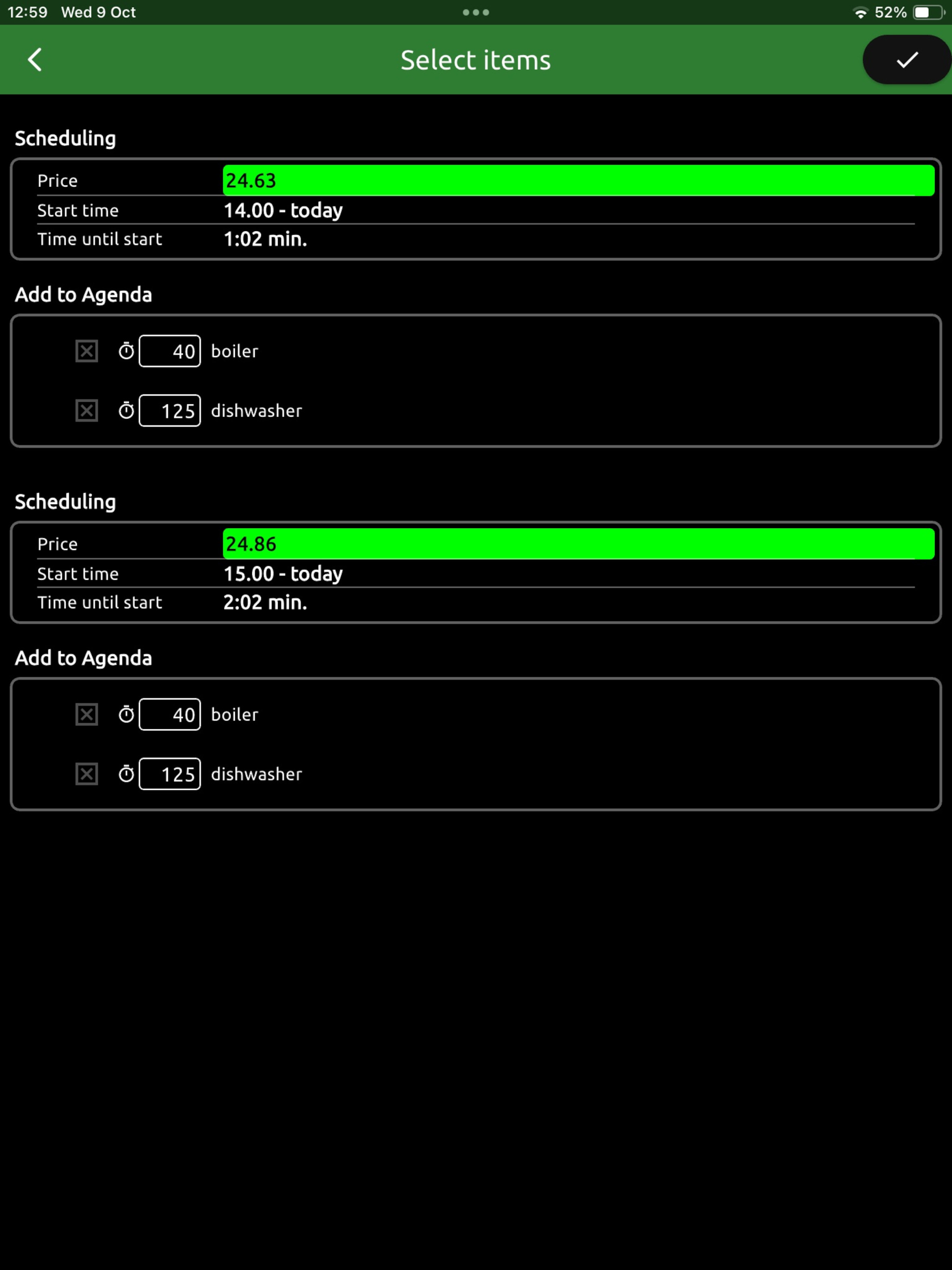 Smart Energy Scheduler