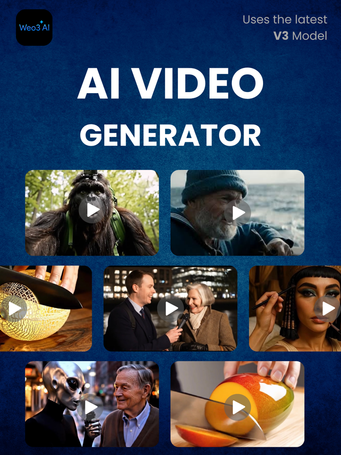 Weo 3 AI Video Clip Generator