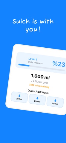 Suich: Remember to drink water iPhone screenshot