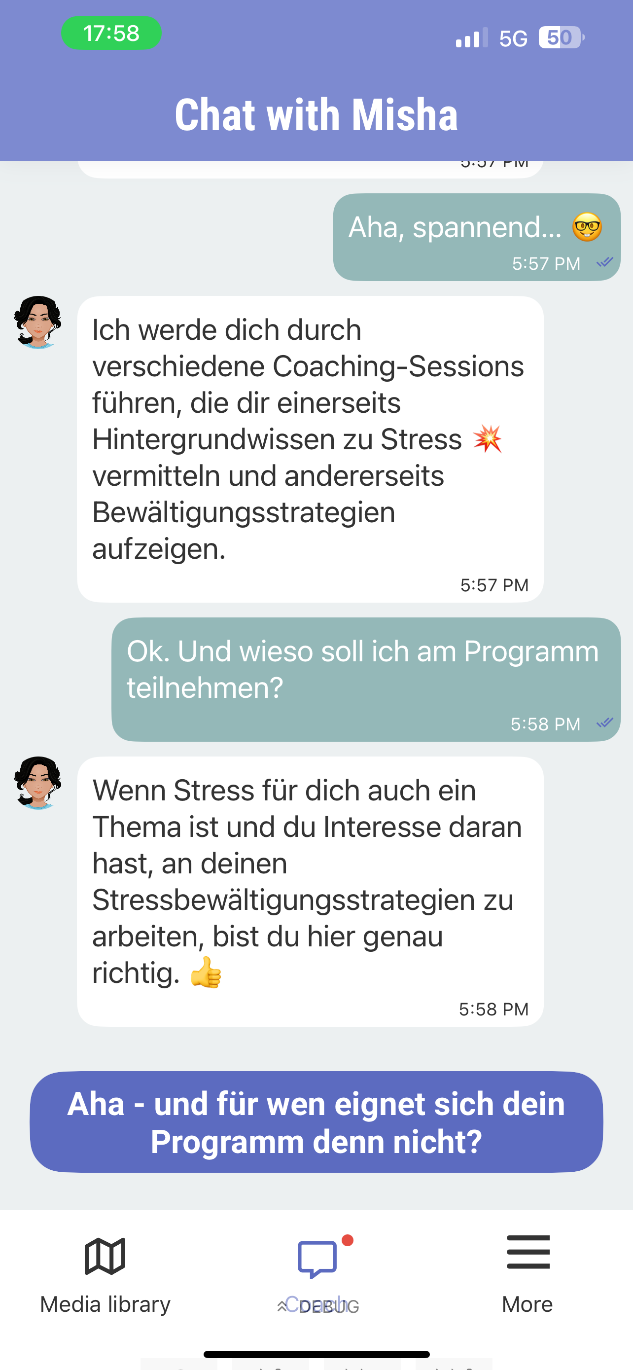 MISHA Stress Coach screenshot 3