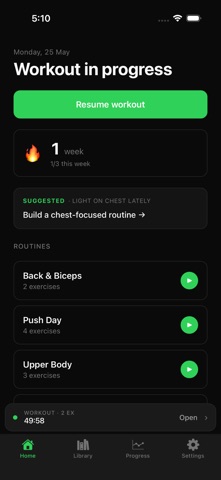 Lean Machine - Gym Tracker Screenshot 1 of 5