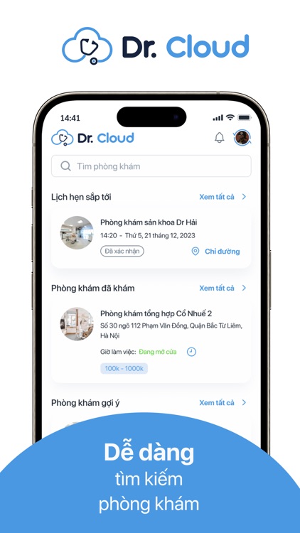 Dr. Cloud - Đặt lịch khám 4.0