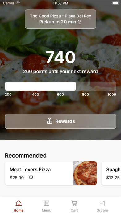 The Good Pizza LA iPhone screenshot 1 - Food & Drink app