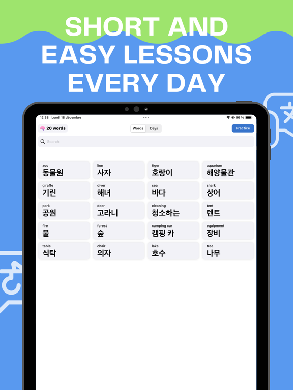 TOPIK Kimchi - Learn Korean iPad screenshot 7 - Education app