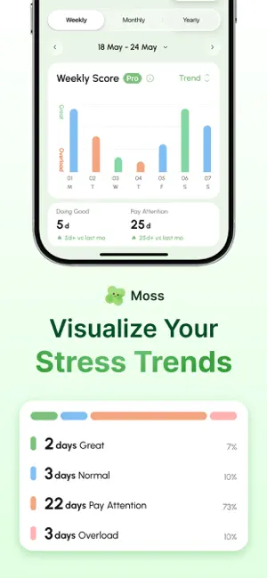 Moss: Stress & HRV Companion screenshot 3
