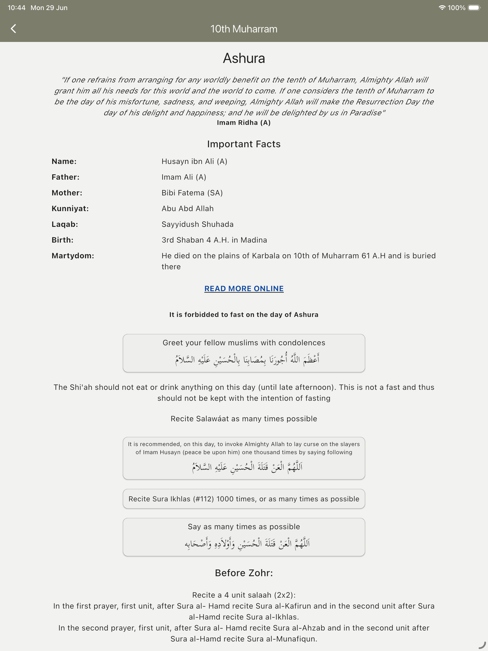 Shia Devotions screenshot 18