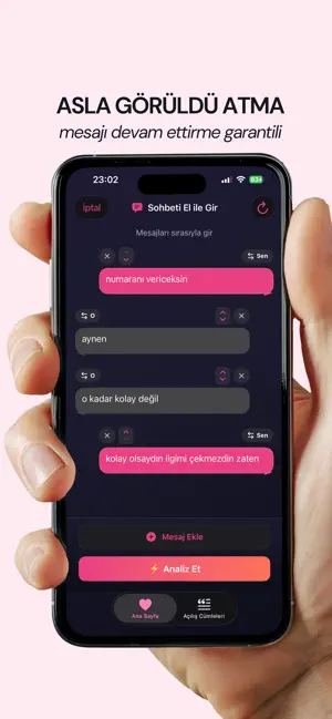Flört Uzmanı: AI Sohbet Analiz screenshot 4