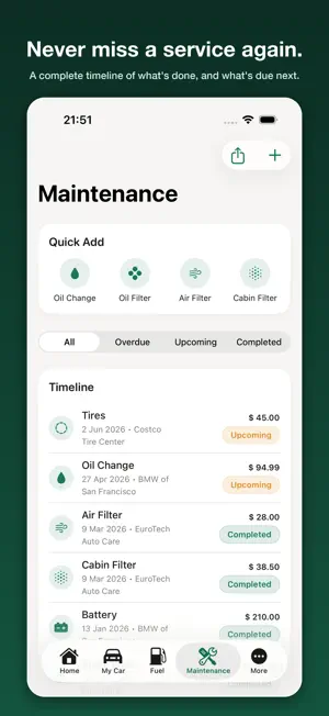 CaroPlay: Vehicle Maintenance screenshot 3