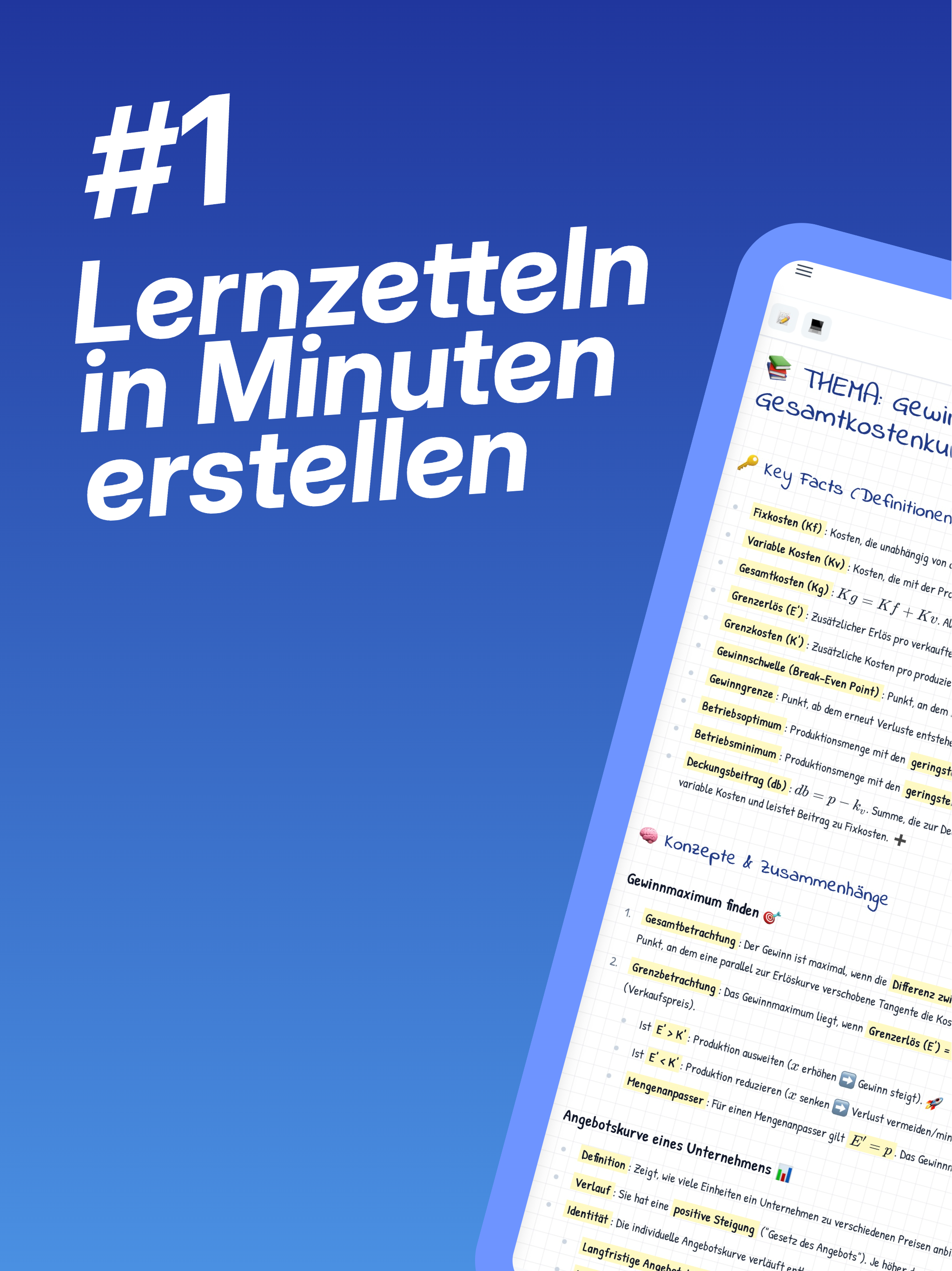 Lernzettel AI