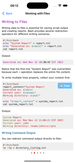 Learn Shell Scripting Screenshot 6 of 10