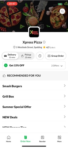 Xpress Pizza. Screenshot 2 of 4