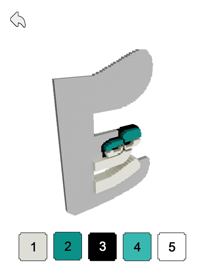 Alphabets Color By Number 3D