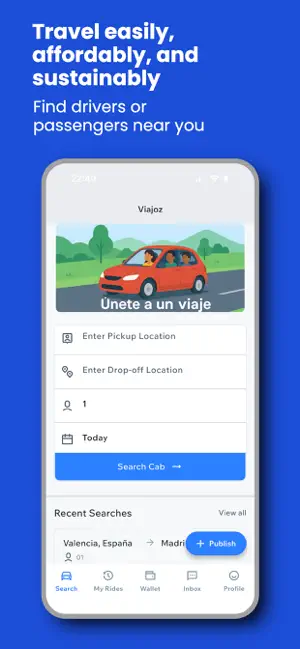 Viajoz: Share Car screenshot 1