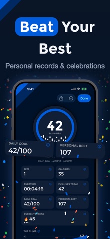 PushFit iPhone screenshot