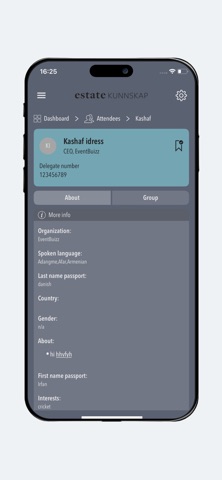Estate kunnskap screenshot