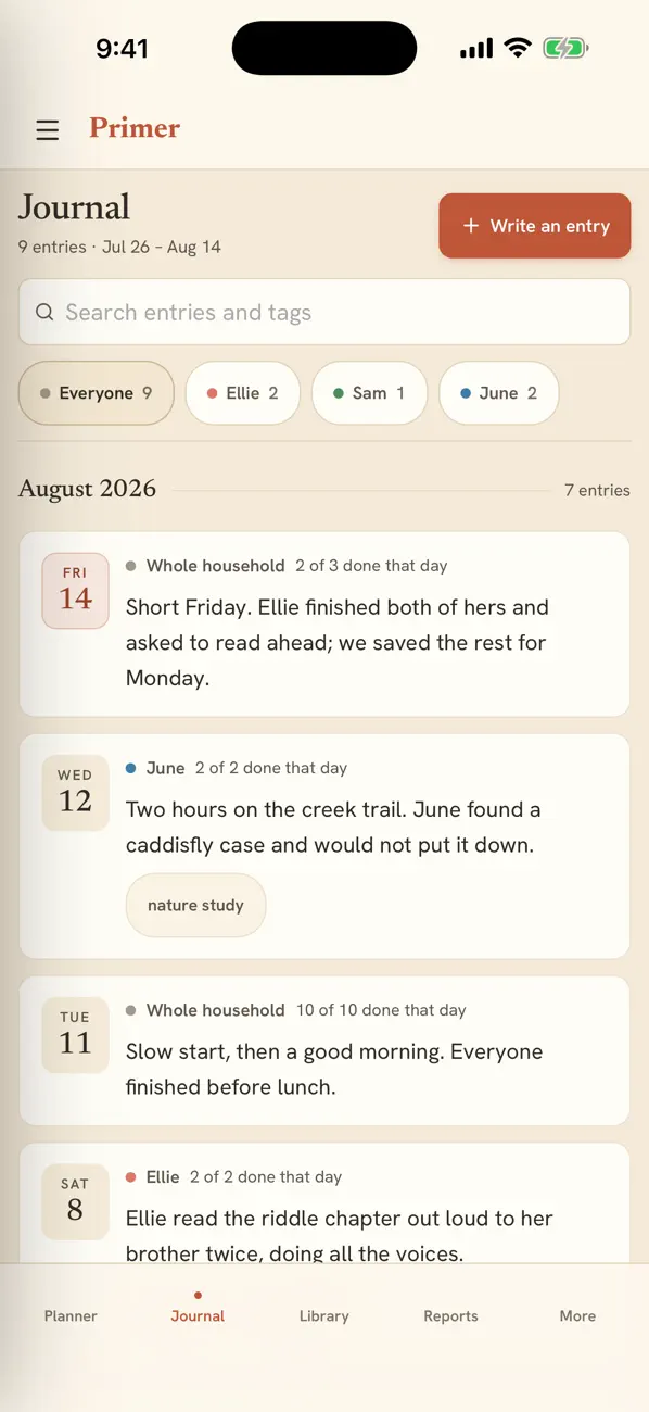 Screenshot #2 pour Primer Homeschool App