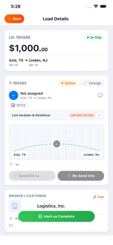 Rigbot TMS Admin Screenshot 7 of 9