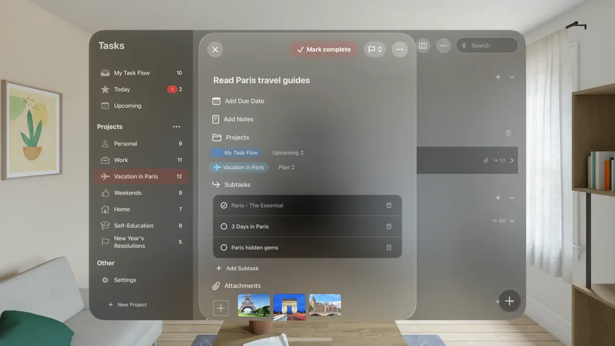 Task Flow: Tasks & Checklists screenshot 3