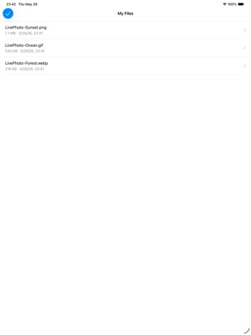 Live Photo GIF Video Maker iPad screenshot