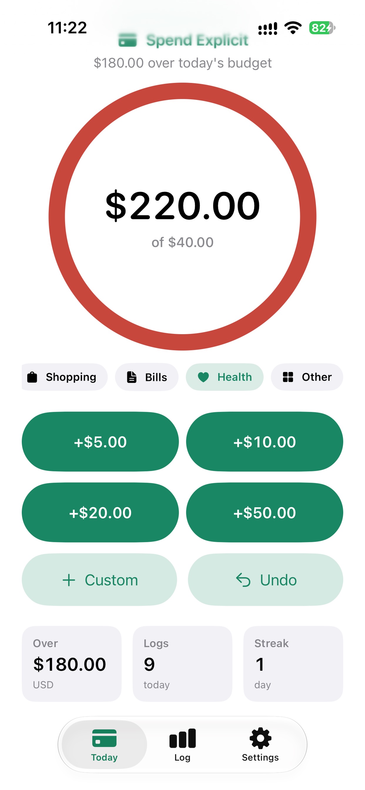 Screenshot 3 of SpendExplicitBudget