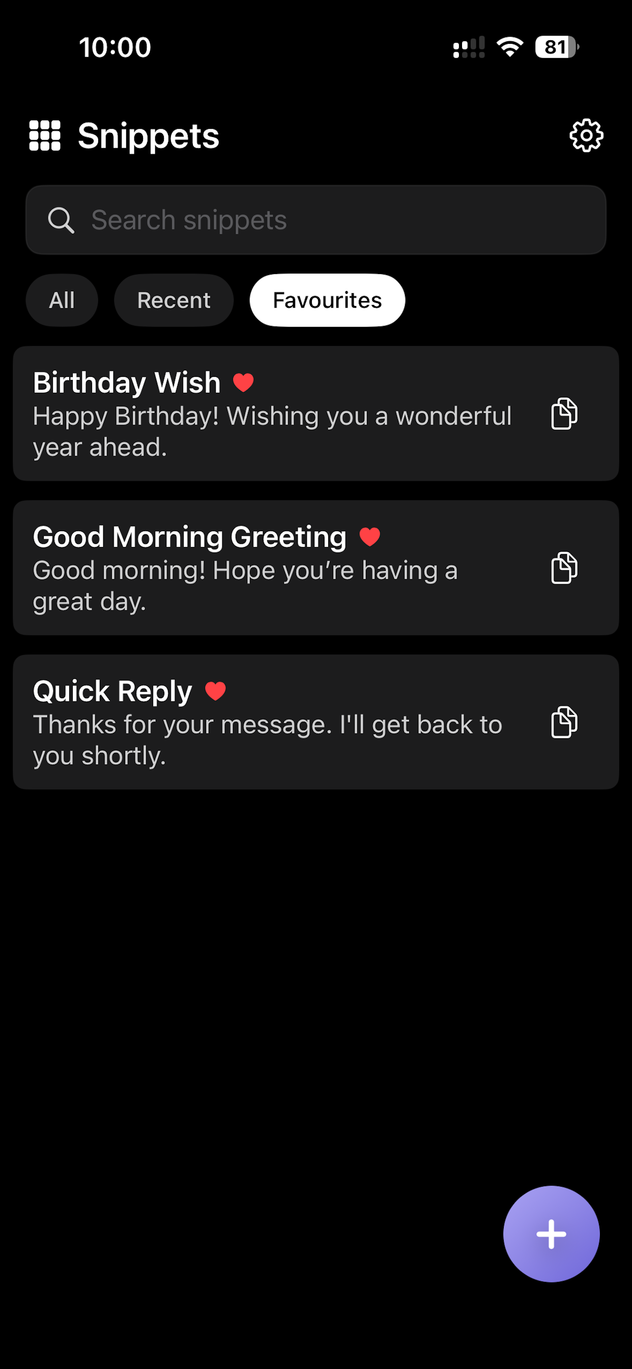 SnippetPad screenshot 4