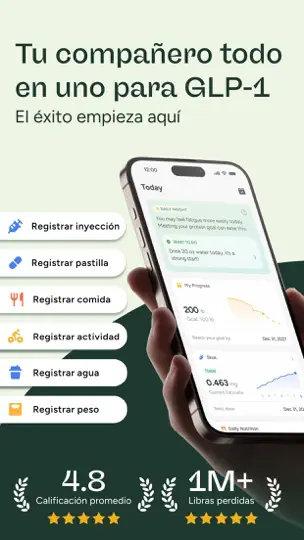 Captura de pantalla de Glowise: Tracker GLP-1 &diario en iPhone 1