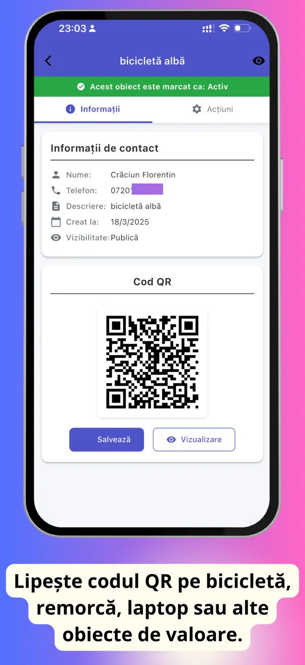 Screenshot #3 pour Antifurt QR