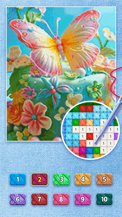 Cross-Stitch: Color by Number