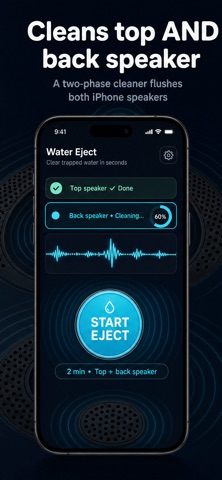 Water eject : clear speakers iPhone screenshot