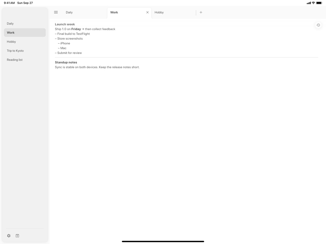 Screenshot 6 of Memor – Workspace Notes