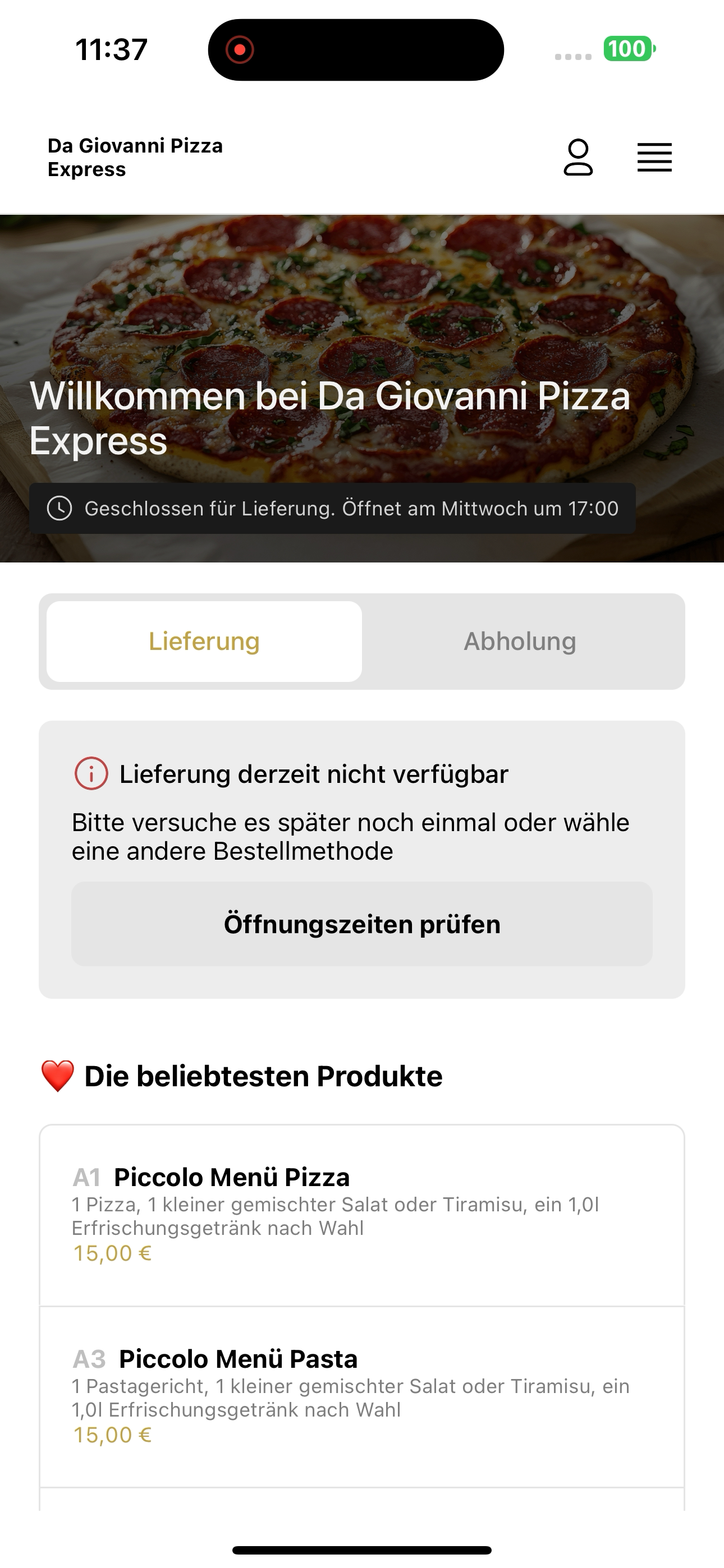 Da Giovanni Pizza Express screenshot 5