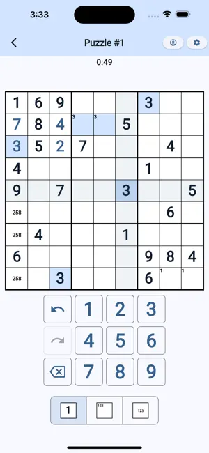 Sudoku Fun & Mini Games screenshot 3