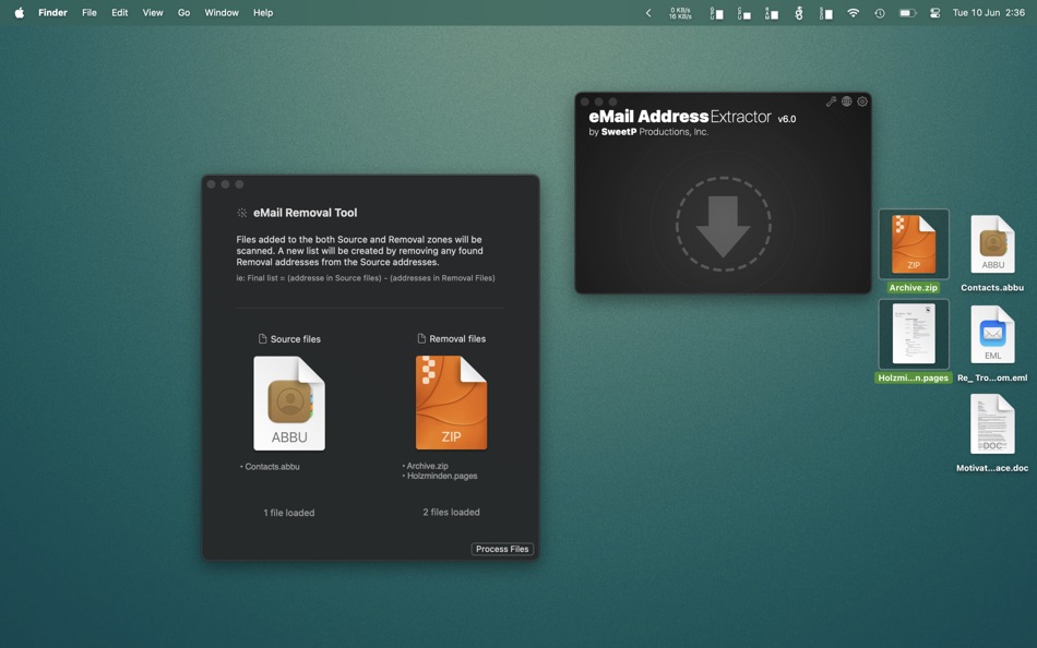 #7. eMail Address Extractor (macOS) De: SweetP Productions, Inc.