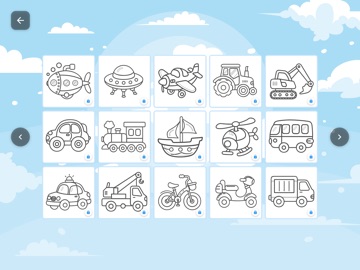 Toddler Coloring Book Game iPad screenshot