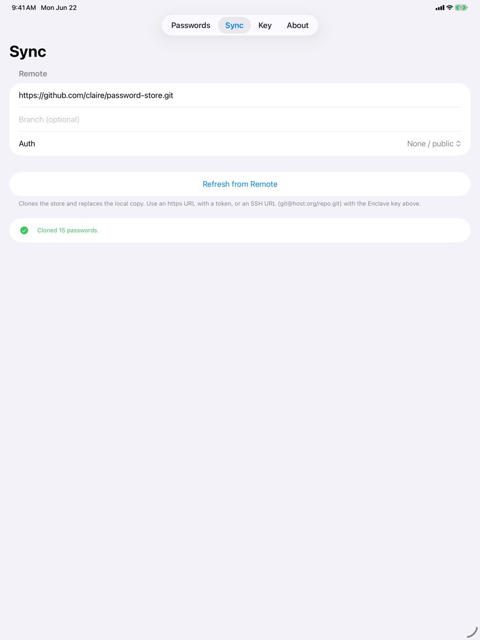 iPad screenshot