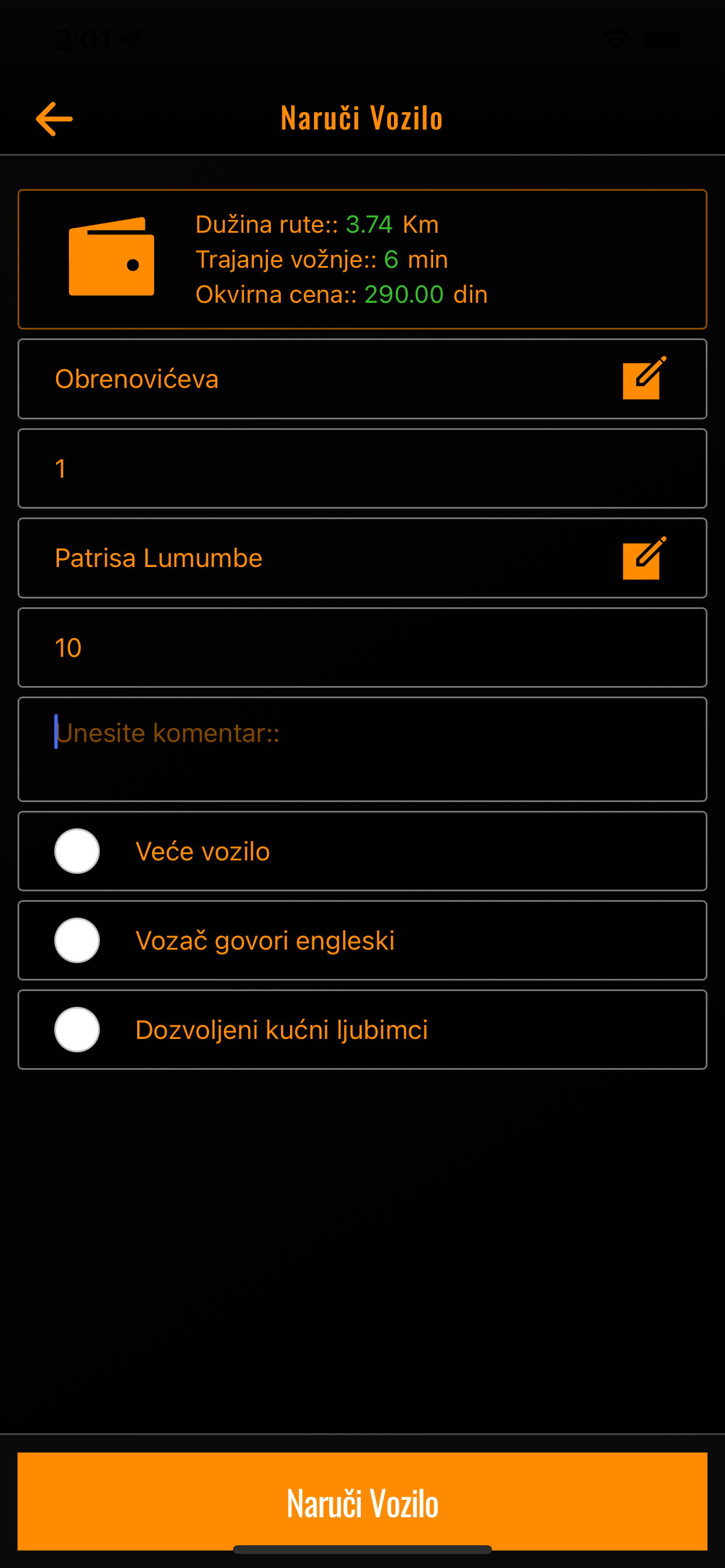 Tref Taxi Jagodina screenshot 3