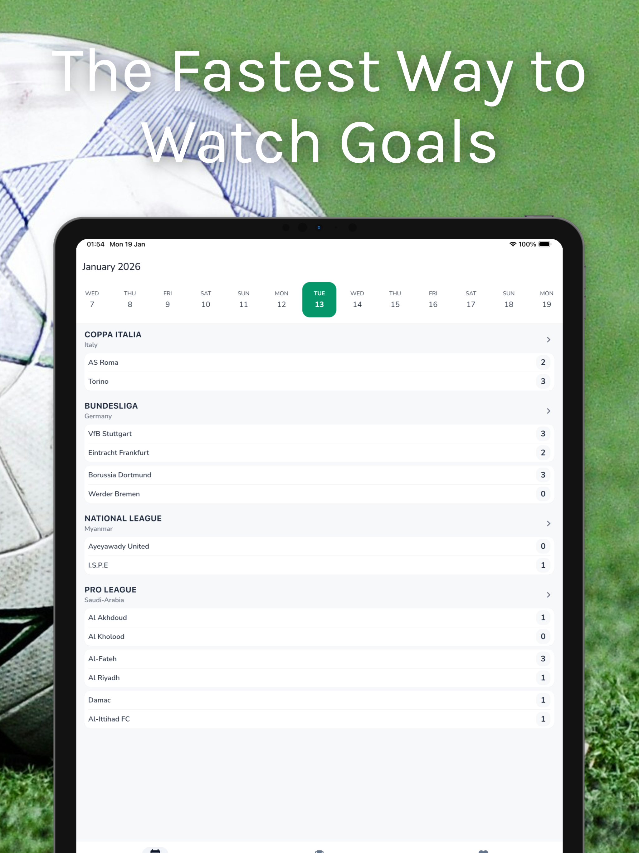 Soccer Highlights & Goal Clips